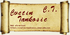 Cvetin Tankosić vizit kartica